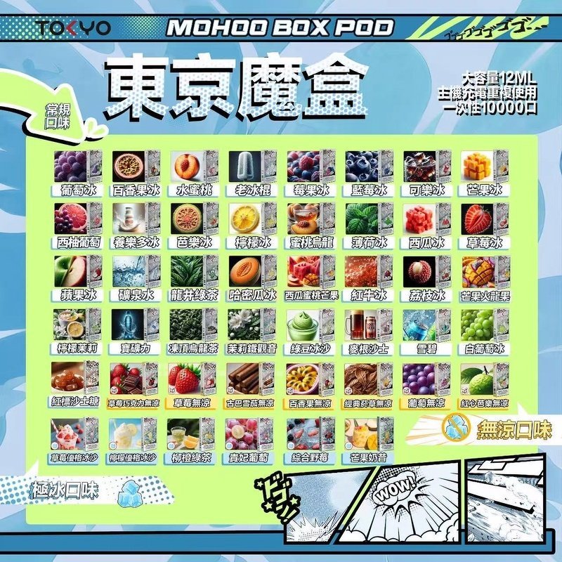 東京魔盒Mohoo煙彈|12ml 大容量|10000口體驗|專用魔盒主機:圖片 2